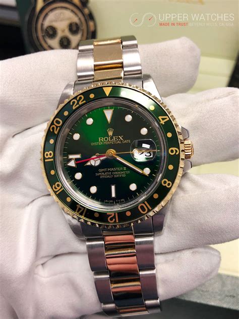 rolex gmt ii gold green|rolex gmt black and gray.